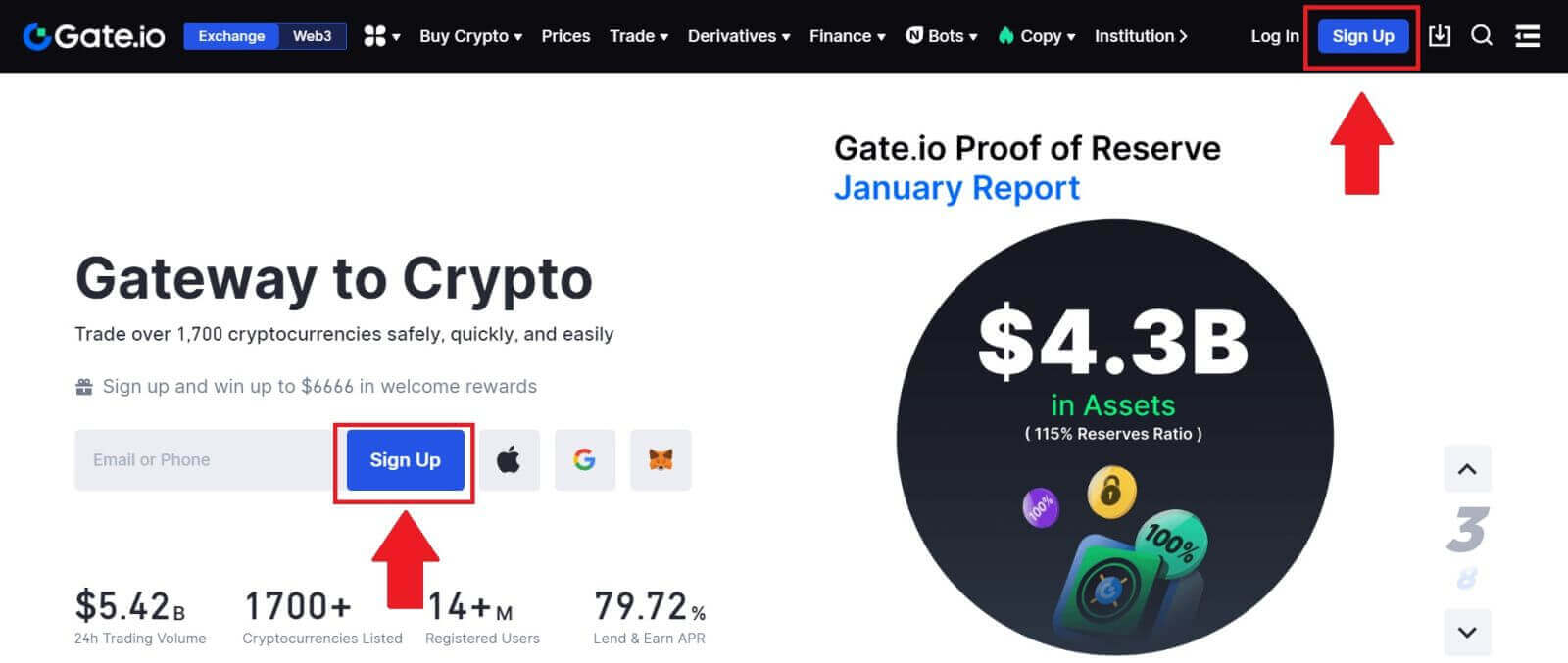 كيفية إنشاء حساب والتسجيل في Gate.io كيفية إنشاء حساب والتسجيل في Gate.io
